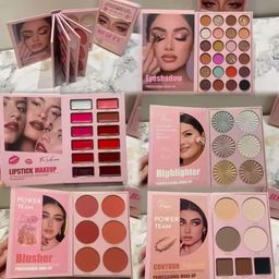 skinplus Multipurpose 5 in 1 makeup book Eyeshadow & FACE & LIPS MULTI - COLOR MAKEUP PALETTE All in one makeup book palette (Beauty eyes all in one) image 1