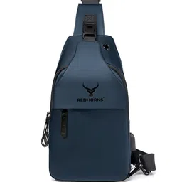REDHORNS Unisex Crossbody Backpack With USB Charging Port-53