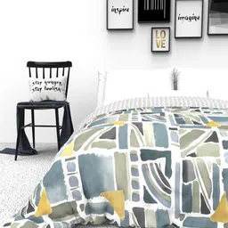 THE WHITE MOSS Multicoloured Floral Heavy Winter 300 GSM Double Bed Quilt-image-58