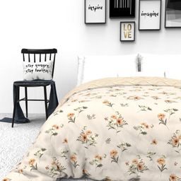 THE WHITE MOSS Multicoloured Floral Heavy Winter 300 GSM Double Bed Quilt-image-71