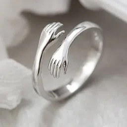 Vembley Set Of 2 Friendship Loved Ones Hug Rings-55