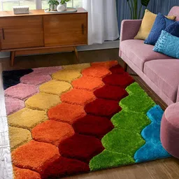 Shopgallery Yellow Geometric Anti-Skid Carpet-image-19