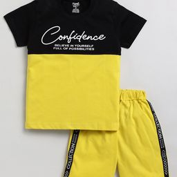 Toonyport Boys Typography Printed Pure Cotton T-shirt with Shorts-image-98