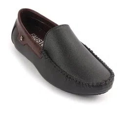 FAUSTO Men Textured Memory Foam Lightweight Loafers-12