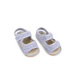 Baby Moo Unisex Kids Grey Printed PU Driving Shoes-image-53