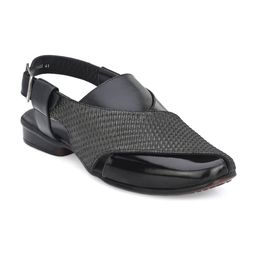 Hitz Men Textured Leather comfort Sandals-picture-48