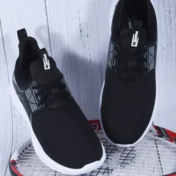 Liberty Men Black Mesh Walking Non-Marking Shoes-16