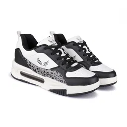 BERSACHE Men Running Canvas Non-Marking Shoes Sport-9143-Black-picture-0