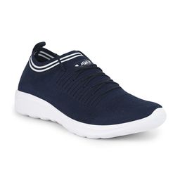 JQR Men MOJ-401 Navy Blue Mesh Running Non-Marking Shoes-picture-5