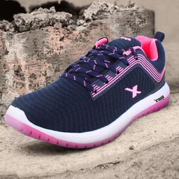 Sparx Women Navy Blue & Pink Running Shoes-image-48
