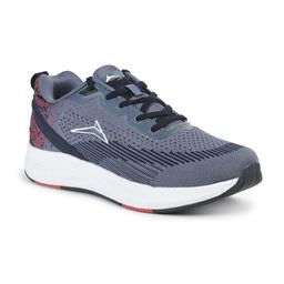 JQR Men RAFTING Blue Lace Up Mid-Top Mesh Running Sports Shoes-picture-0