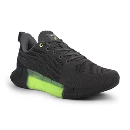 JQR Men TREND Grey Lace Up Mid-Top Mesh Running Sports Shoes-image-30