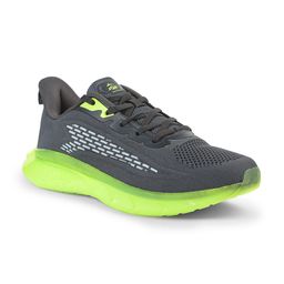 JQR Men MART Grey Lace Up Mid-Top Mesh Running Sports Shoes-picture-17