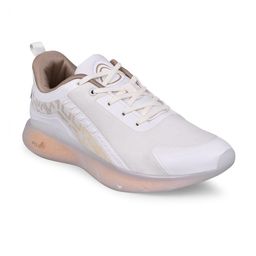 Campus Men Off White Mesh Running Shoes-11