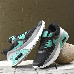 John Karsun Men Black Mesh Running Shoes-picture-19