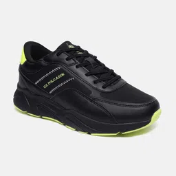 U S Polo Assn Men Black Mesh Walking Shoes-picture-22