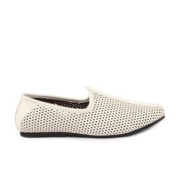FAUSTO Men Textured Round Toe Memory Foam Mojaris image 3