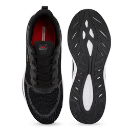HRX by Hrithik Roshan Men Black & Grey Flyknit Mesh Marking Running Shoes image 3