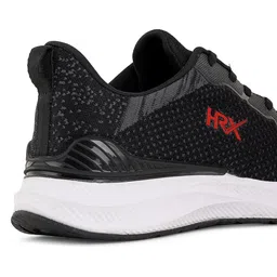 HRX by Hrithik Roshan Men Black & Grey Flyknit Mesh Marking Running Shoes image 2