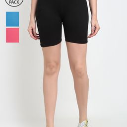 GRACIT Women Set Of 3 Cycling Sports Shorts-image-126