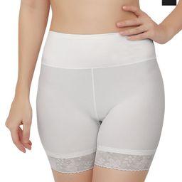 Bella Voste Pack Of 2 Boy Shorts Briefs With Lace SH-1658-Black-White-M-picture-33