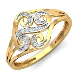 KUBERBOX 18KT Gold Diamond Studded Ring-2.16gm-image-92