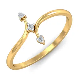 KUBERBOX Diamond-Studded 18KT Gold Ring - 1.44 gm-20