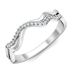 KUBERBOX 18KT White Gold Diamond-Studded Finger Ring - 1.99 gm-image-74