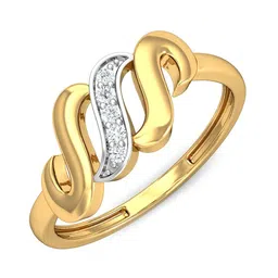 KUBERBOX 18KT Gold Diamond Studded Ring-1.96gm-image-89