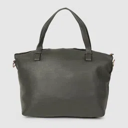 Baggit Women Charcoal Grey Solid Handheld Bag With Detachable Sling Strap image 3