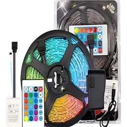XERGY 6Pcs Green & Blue Color Changing Flickering Steady String Lights-35