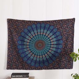 HANDICRAFT PALACE Blue Mandala Printed Cotton Poster Wall Hanging Tapestry-image-20