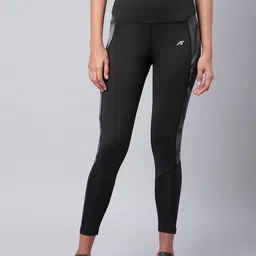 Alcis Women Black Solid Training Tights-image-38