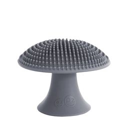 ezpz Grey Mushroom Shaped BPA Free Silicone Cleaning Tool-image-1