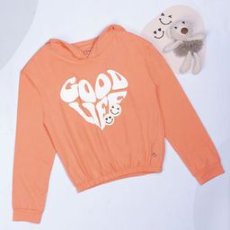 Gini and Jony Print Hooded Cotton long Top-image-16