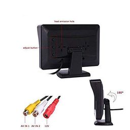 AutoBizarre 4.3 inch Dashboard Standing LCD TFT Monitor Display for Car Dashboard - Useful for Reverse Parking Camera Output or Any Video Output image 3
