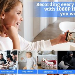 joccelyn Power 220v Socket Camera 1080p Hd Audio Video Recording, Inbuilt Memory, Watch Live View 24 Hours, Work with Power, Easy to Use - White image 4