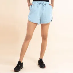 nykd by nykaa Chill- Pill Cotton Terry Shorts , Nykd All Day-NYK 039 Blue Fog-picture-38