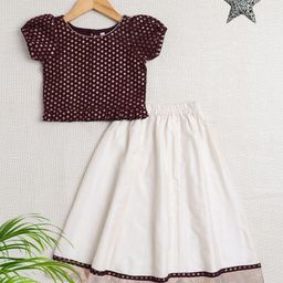 The Magic Wand Girls Embellished Ready to Wear Lehenga &-image-59