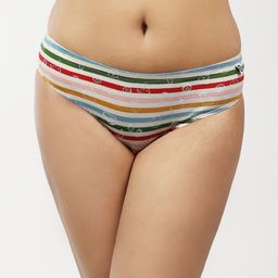 Wear Equal Women White & Red Printed Basic Briefs-image-82