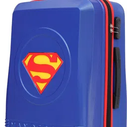yayavar Medium Check-in Suitcase (67 cm) 4 Wheels - SUPERMAN OFFICIAL MERCHANDISE TROLLEY WITH PREMIUM MOULDED SUPERMAN LOGO - Blue-picture-6