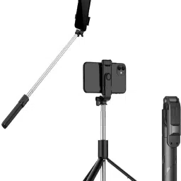 SANNO WORLD Bluetooth Selfie Stick with Wireless Remote And Extended Tripod Stand Bluetooth Selfie Stick-0