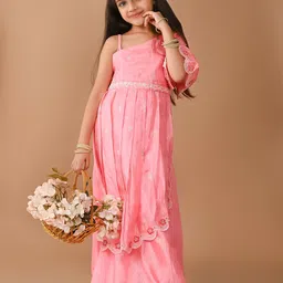 LilPicks Girls One Shoulder Embellished Lehenga & Choli-image-52