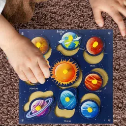 Solar System Peg Board With All Planet Outer Space Puzzle Activity Sorter Blocks-18