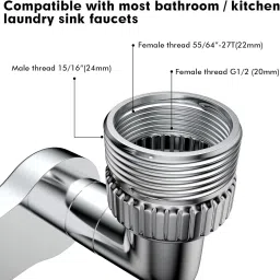 hooli Rotating Faucet Extender Aerator Universal Splash Filter Faucet Faucet Nozzle image 3