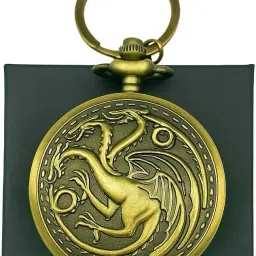 Game Of Thornes Targaryen Vintage Pocket-Watch Antique Style Keychain Key Chain-image-70