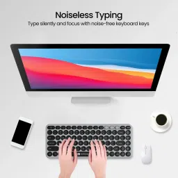 Portronics POR 375 Bluetooth, Wireless Handheld Multi-device Keyboard Compatible with Desktop, Laptop, Mac Bubble 2.0 image 5