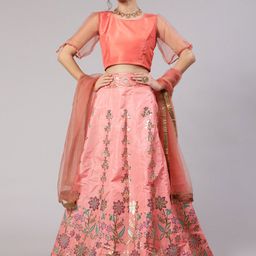 AKS Ready To Wear Lehenga & Blouse With Dupatta-picture-5
