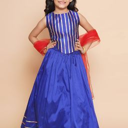 Modish Couture Girls Embellished Sequinned Ready to Wear Lehenga & Blouse With Dupatta-image-37