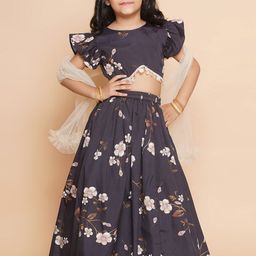 Modish Couture Girls Printed Silk Ready to Wear Lehenga & Blouse With Dupatta-picture-37